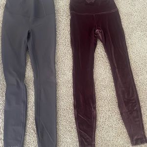 Lululemon leggings. Two pair